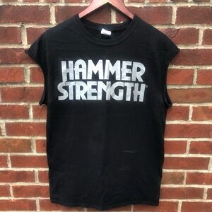Hammer Strength Black Sleeveless Tee